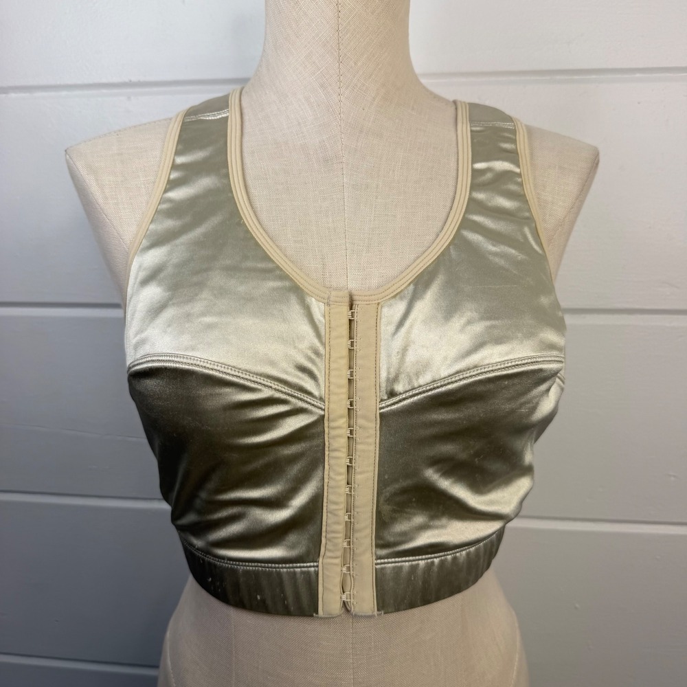 ENell Bra Size 3 High Impact Sports Bra Front Closure 38DD 38DDD, 40D, 40DD
